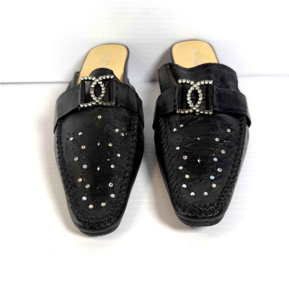 Navid O Nadia Black Embellished women's Loafers size 7